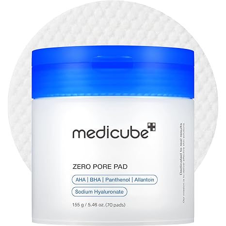 medicube Toner Pads Zero Pore Pad 2.0 dual-textured AHA BHA Korean skin care 70 pads